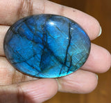 Labradorite Cabochon, Natural Gemstone Cabochon, Labradorite , Wire Wrapping Jewelry Supplies, Jewelry Making, 44.65mm x 33.75mm