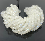 Rainbow Moonstone Beads, Blue Flash Moonstone Gemstone Beads, Jewelry Supplies, Wholesale Bulk Beads, AAA Quality 16" Strand
