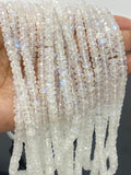 Rainbow Moonstone Beads, Blue Flash Moonstone Gemstone Beads, Jewelry Supplies, Wholesale Bulk Beads, AAA Quality 16" Strand