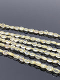 15” Rare Yellow Aquamarine Beads, Yellow Aquamarine Oval Smooth Gemstone Beads, Bulk Wholesale Beads, 4x3mm - 7x6mm