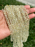15” Rare Yellow Aquamarine Beads, Yellow Aquamarine Oval Smooth Gemstone Beads, Bulk Wholesale Beads, 4x3mm - 7x6mm