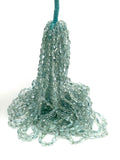 15” Aquamarine Gemstone Beads, Blue Aquamarine Nugget Smooth Beads, Bulk Wholesale Beads, 4x3mm - 7x6mm