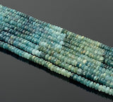 15” Rare Grandidierite Gemstone Beads, Smooth Grandidierite Beads for Jewelry Making, Wholesale Bulk Beads, 5.5mm - 6.5mm