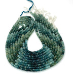 15” Rare Grandidierite Gemstone Beads, Smooth Grandidierite Beads for Jewelry Making, Wholesale Bulk Beads, 5.5mm - 6.5mm