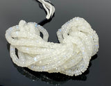 Rainbow Moonstone Heishi Beads, Blue Flash Rainbow Moonstone Gemstone Faceted Tyre Beads, Jewelry Supplies, Wholesale Bulk Beads, 16” Strand