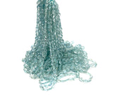 15” Blue Aquamarine Gemstone Beads, Aquamarine Nugget Smooth Beads, Bulk Wholesale Beads, 4x3mm - 7x6mm