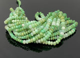16” Natural Chrysoprase Faceted Rondelle Beads, Chrysoprase Gemstone Beads, Bulk Wholesale Beads