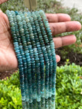 15” Rare Grandidierite Gemstone Beads, Smooth Grandidierite Beads for Jewelry Making, Wholesale Bulk Beads, 5.5mm - 6.5mm
