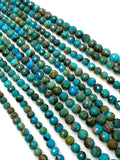 10” Genuine Arizona Turquoise Gemstone Beads, Natural Turquoise Beads, Wholesale Bulk Beads for Jewelry Making