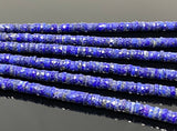 16” Lapis Lazuli Faceted Heishi Beads, Lapis Lazuli Tyre Shape Disc Beads, Wholesale Bulk Beads AAA Grade, 6mm - 6.5mm