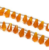 19 Pcs Carnelian Gemstone Fancy Faceted Drop Beads, Natural Carnelian Beads, Bulk Wholesale Beads Jewelry Supplies for Jewelry Making,