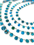 7” Turquoise Gemstone Beads Natural Arizona Turquoise Faceted Pear Shape Beads Jewelry Supplies for DIY Jewelry Making, Bulk Wholesale Beads