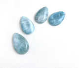 4 Pcs Larimar Cabochon, Gemstone Cabochons, Blue Larimar, Natural Gemstone, Wholesale Gemstone Cabochon, Jewelry Making, Bulk Cabochons