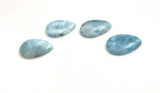 4 Pcs Larimar Cabochon, Gemstone Cabochons, Blue Larimar, Natural Gemstone, Wholesale Gemstone Cabochon, Jewelry Making, Bulk Cabochons