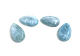 4 Pcs Larimar Cabochon, Gemstone Cabochons, Blue Larimar, Natural Gemstone, Wholesale Gemstone Cabochon, Jewelry Making, Bulk Cabochons