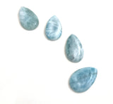 4 Pcs Larimar Cabochon, Gemstone Cabochons, Blue Larimar, Natural Gemstone, Wholesale Gemstone Cabochon, Jewelry Making, Bulk Cabochons