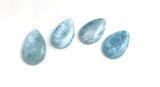 4 Pcs Larimar Cabochon, Gemstone Cabochons, Blue Larimar, Natural Gemstone, Wholesale Gemstone Cabochon, Jewelry Making, Bulk Cabochons