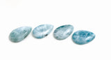 4 Pcs Larimar Cabochon, Gemstone Cabochons, Blue Larimar, Natural Gemstone, Wholesale Gemstone Cabochon, Jewelry Making, Bulk Cabochons