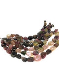 Tourmaline Gemstone Beads, Bi Color Tourmaline Nugget Beads for Jewelry Making, Wholesale Bulk Beads, Jewelry Supplies , 3.5"/6" Strand