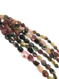 Tourmaline Gemstone Beads, Bi Color Tourmaline Nugget Beads for Jewelry Making, Wholesale Bulk Beads, Jewelry Supplies , 3.5"/6" Strand