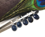 Sterling Silver Blue Sapphire Pendant, Natural Gemstone Pendants, DIY Jewelry Making, Birthstone Pendant, Gifts for Her
