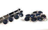 Sterling Silver Blue Sapphire Pendant, Natural Gemstone Pendants, DIY Jewelry Making, Birthstone Pendant, Gifts for Her
