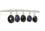Sterling Silver Blue Sapphire Pendant, Natural Gemstone Pendants, DIY Jewelry Making, Birthstone Pendant, Gifts for Her
