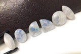6Pcs Moonstone Gemstone Cabochons, Natural Rainbow Moonstone Cabochon Wholesale Lot, Wire Wrapping, Mix Shape Cabs, 20mm - 30mm