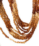 Natural Hessonite Garnet Beads, Genuine Gemstone Wholesale Beads, Bulk Jewelry Supplies for Jewelry Making, 12.5" Strand