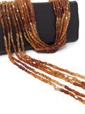 Natural Hessonite Garnet Beads, Genuine Gemstone Wholesale Beads, Bulk Jewelry Supplies for Jewelry Making, 12.5" Strand