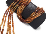 Natural Hessonite Garnet Beads, Genuine Gemstone Wholesale Beads, Bulk Jewelry Supplies for Jewelry Making, 12.5" Strand