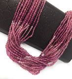 Pink Tourmaline Beads, Smooth Shaded Tourmaline Gemstone Beads, Wholesale Bulk Beads, Jewelry Supplies for Jewelry Making, 3mm, 13.5" Strand