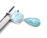 Larimar Pendant, Natural Gemstone Pendant, Sterling Silver Jewelry, Wholesale DIY Jewelry Making Supplies, Gifts for Her