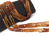 Natural Hessonite Garnet Beads, Genuine Gemstone Wholesale Beads, Bulk Jewelry Supplies for Jewelry Making, 12.5" Strand