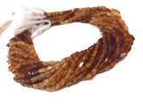 Natural Hessonite Garnet Beads, Genuine Gemstone Wholesale Beads, Bulk Jewelry Supplies for Jewelry Making, 12.5" Strand