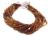Natural Hessonite Garnet Beads, Genuine Gemstone Wholesale Beads, Bulk Jewelry Supplies for Jewelry Making, 12.5" Strand