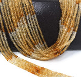 Citrine Gemstone Beads, Shaded Citrine Beads, Jewelry Supplies, Jewelry Making, Wholesale Beads, Bulk Beads, 3mm, 12.5" Strand