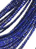 Lapis Lazuli Gemstone Beads, Natural Gemstone Beads, Beading Supplies for Jewelry Making, Wholesale Bulk Beads, 4.5mm - 5mm, 13" Strand