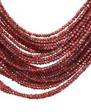Garnet Gemstone Beads, Mozambique Garnet Beads, Jewelry Supplies for Jewelry Making, Wholesale Beads, Bulk Beads, 3.5-4mm , 12.5" Strand