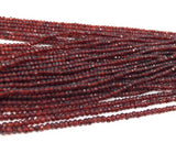 Garnet Gemstone Beads, Mozambique Garnet Beads, Jewelry Supplies for Jewelry Making, Wholesale Beads, Bulk Beads, 3.5-4mm , 12.5" Strand