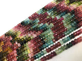 Tourmaline Gemstone Beads, Natural Multi Tourmaline Beads, Jewelry Supplies, Bulk Beads, AAA+ Quality , 5.5mm - 6mm, 13.25" Strand