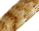 Citrine Gemstone Beads, Shaded Citrine Beads, Jewelry Supplies, Jewelry Making, Wholesale Beads, Bulk Beads, 3mm, 12.5" Strand