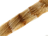 Citrine Gemstone Beads, Shaded Citrine Beads, Jewelry Supplies, Jewelry Making, Wholesale Beads, Bulk Beads, 3mm, 12.5" Strand