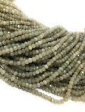 Cats Eye Beads, Gemstone Beads, Natural Chrysoberyl Green Cats Eye Beads, Bulk Wholesale Beads, Jewelry Supplies, 13.25" Strand