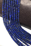 Lapis Lazuli Gemstone Beads, Natural Gemstone Beads, Beading Supplies for Jewelry Making, Wholesale Bulk Beads, 4.5mm - 5mm, 13" Strand