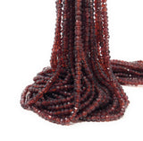 Garnet Gemstone Beads, Mozambique Garnet Beads, Jewelry Supplies for Jewelry Making, Wholesale Beads, Bulk Beads, 3.5-4mm , 12.5" Strand