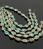 Mohave Amazonite Copper Beads, Gemstone Beads, Amazonite Beads, Jewelry Supplies, Bulk Wholesale Beads, 8" Strand