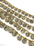 Mohave Opal Copper Turquoise Gemstone Beads, Mohave Turquoise Beads, Jewelry Supplies, Bulk Wholesale Beads, 8" Strand