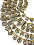 Mohave Opal Copper Turquoise Gemstone Beads, Mohave Turquoise Beads, Jewelry Supplies, Bulk Wholesale Beads, 8" Strand
