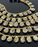 Mohave Opal Copper Turquoise Gemstone Beads, Mohave Turquoise Beads, Jewelry Supplies, Bulk Wholesale Beads, 8" Strand